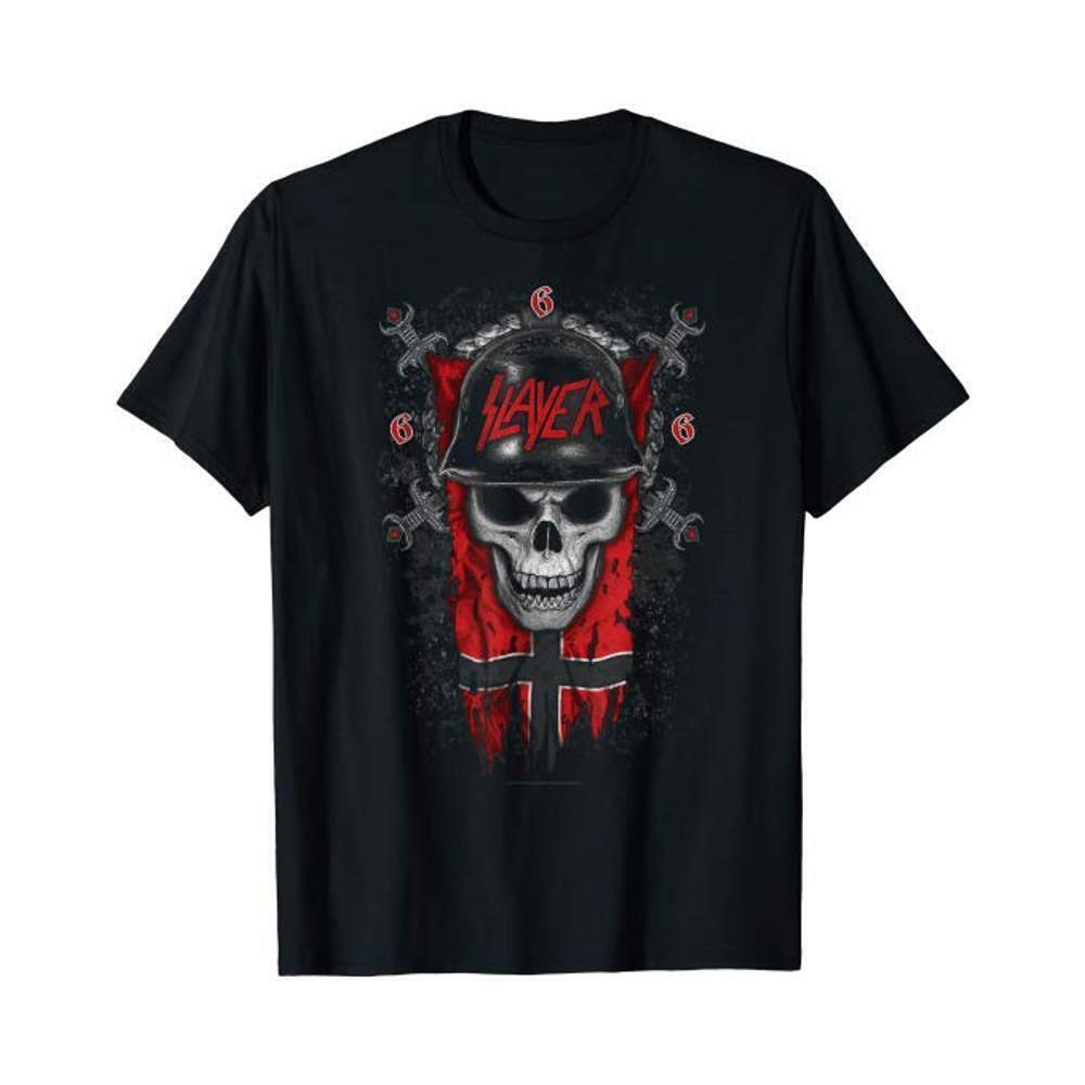 Slayer Banner Skull Adult T Shirt